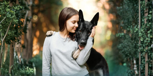 Filipino dog owner giving NanoSilver immune supplement to dog in the Philippines — antibiotic-free daily support for pets